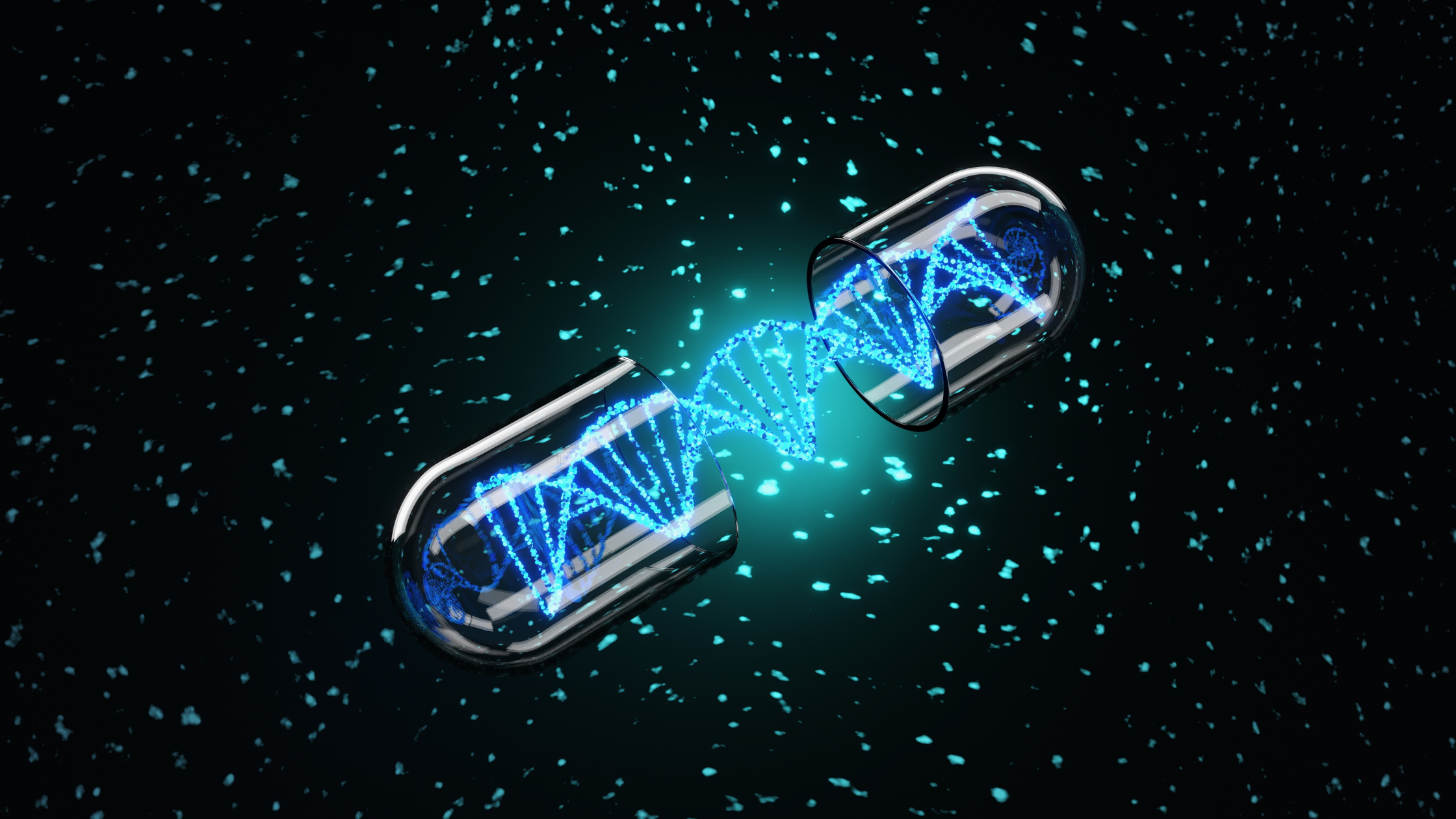 Pill with DNA Strand